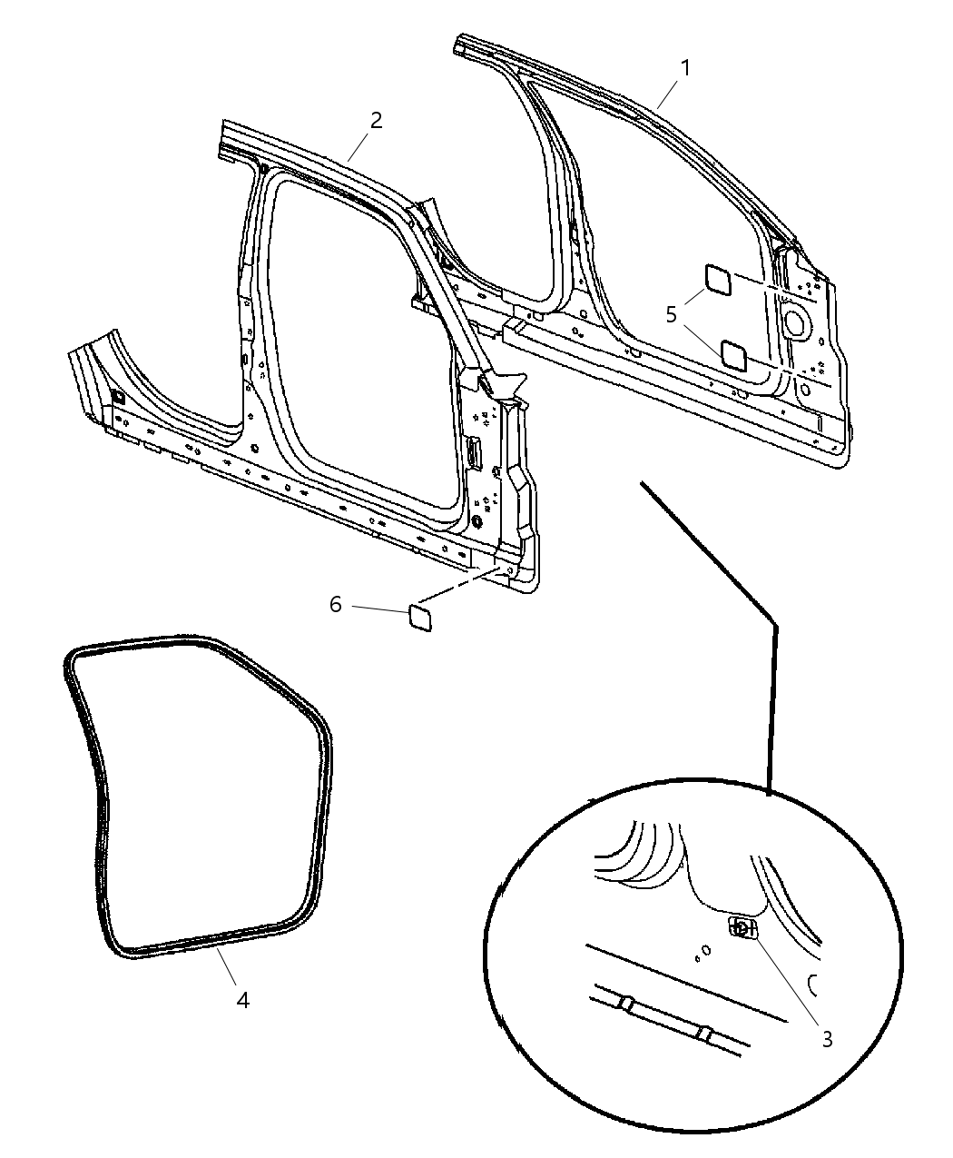 Panel Body Side Aperture Front Inner