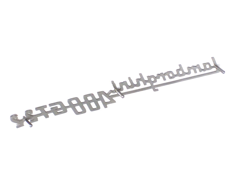 New OEM Lamborghini 400GT 2+2 Rear Metal Emblem Nameplate Script