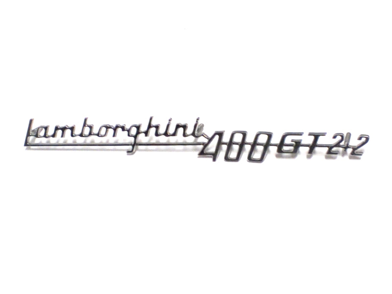 New OEM Lamborghini 400GT 2+2 Rear Metal Emblem Nameplate Script