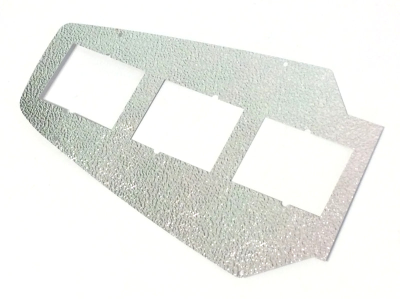 New OEM 1974-1989 Lamborghini Countach Left Rear Tail Light Lens Metal Backing Plate, Part # 007043003