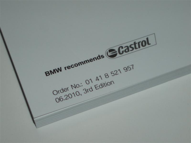 BMW Motorrad Factory Original, 2010 - 20111 S1000 RR Owner's Handbook Manual - Part # 01418521957