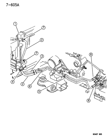 Line Assembly, Oil Cooler, Return