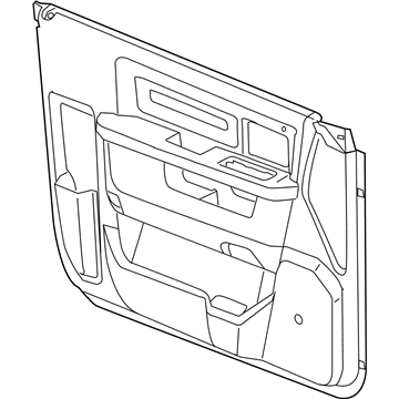 New 2018 Fits Chrysler 1500 Panel-Front Door Trim - Part # 6QD111U7AA