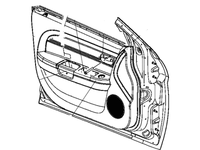 New 2007-2008 Fits Chrysler Sebring Plug-Door - Part # 1LK971DBAA