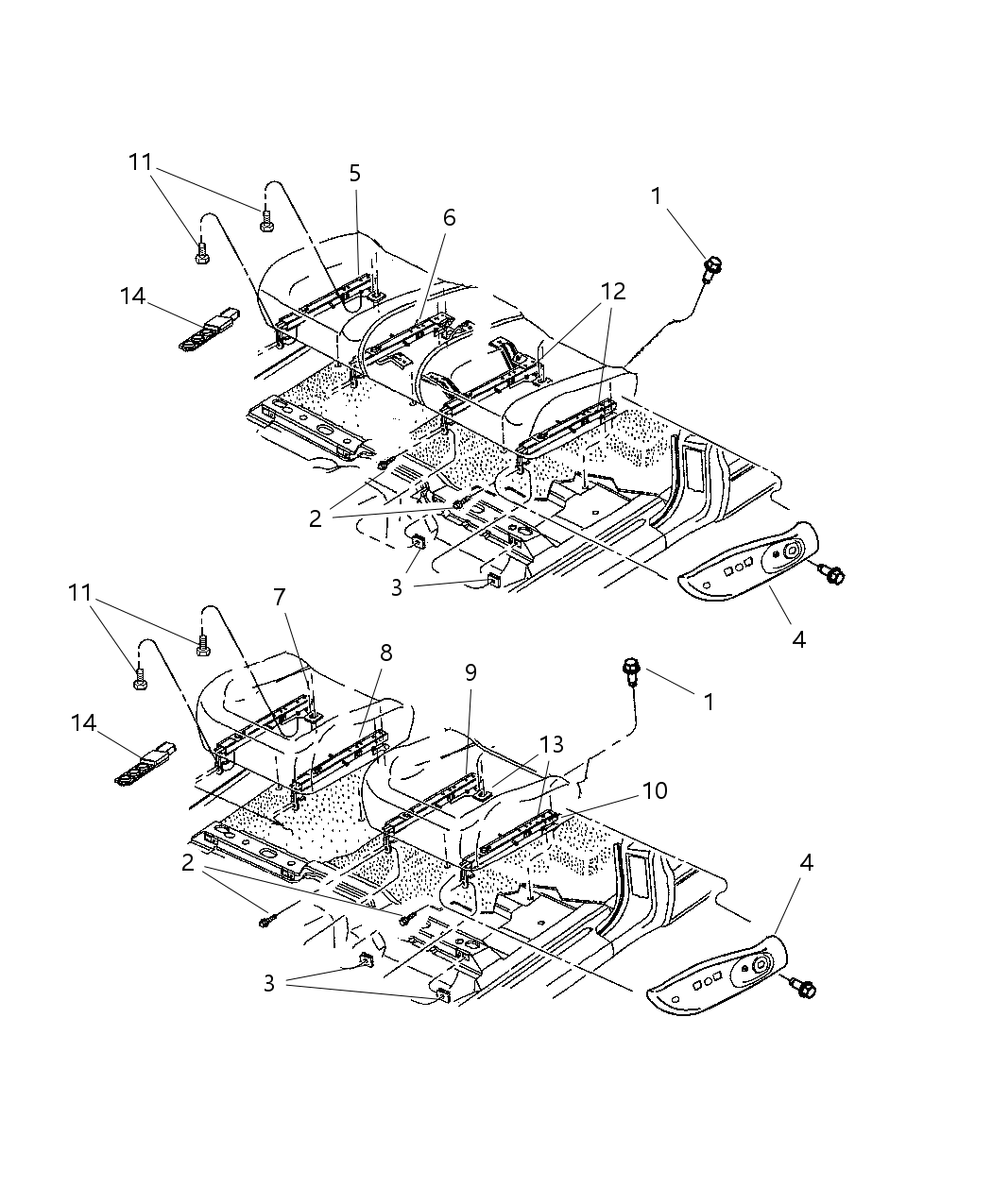 Adjuster Manual Seat Bucket Seats