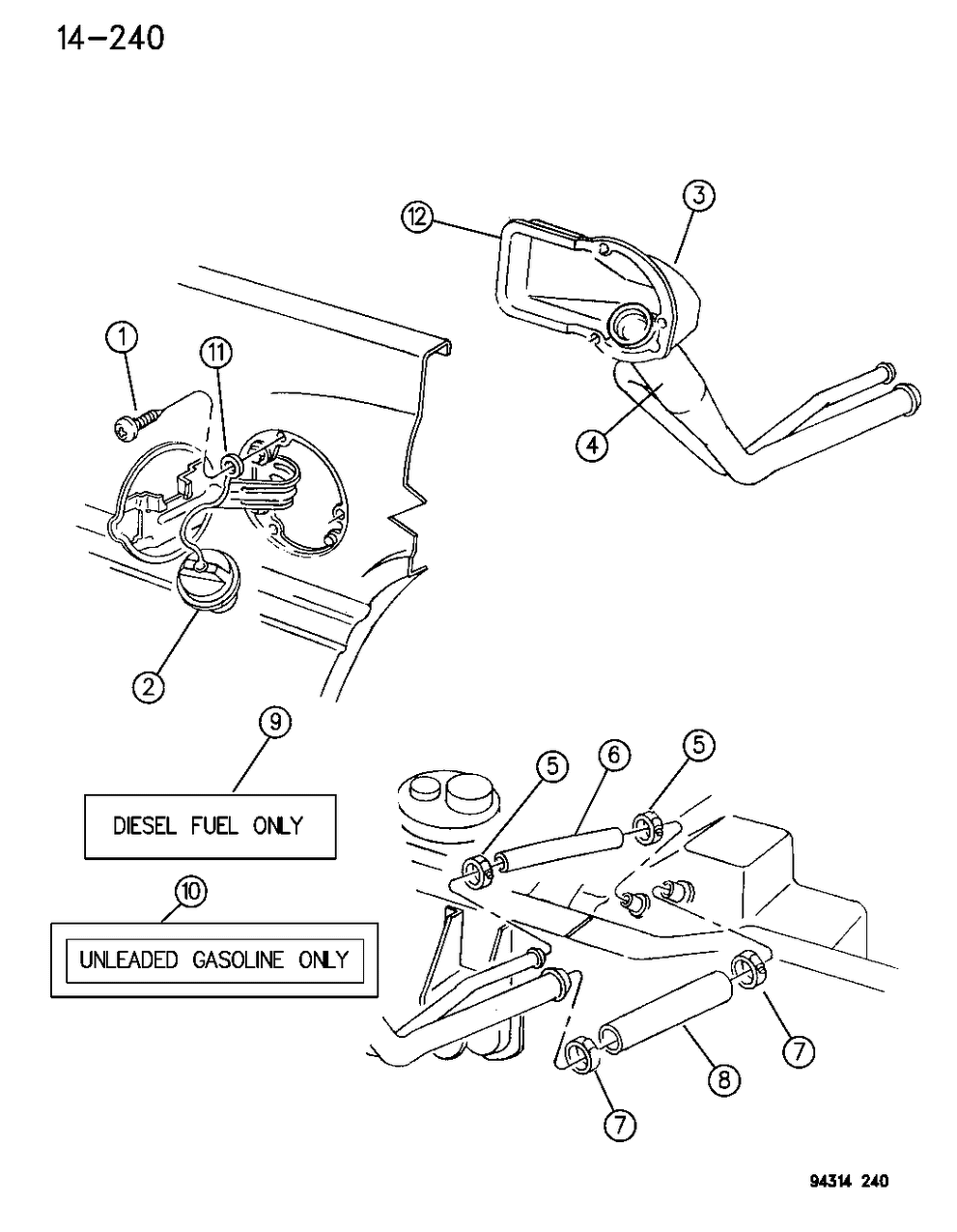 Tube, Upper Fuel Filler