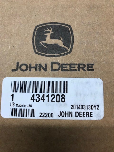 New OEM Genuine John Deere Armrest, Part # 4341208