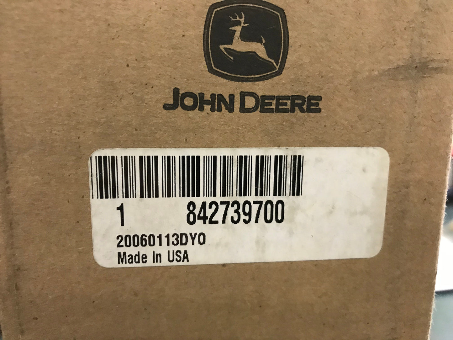 New OEM Genuine John Deere Shaft, Part # 842739700