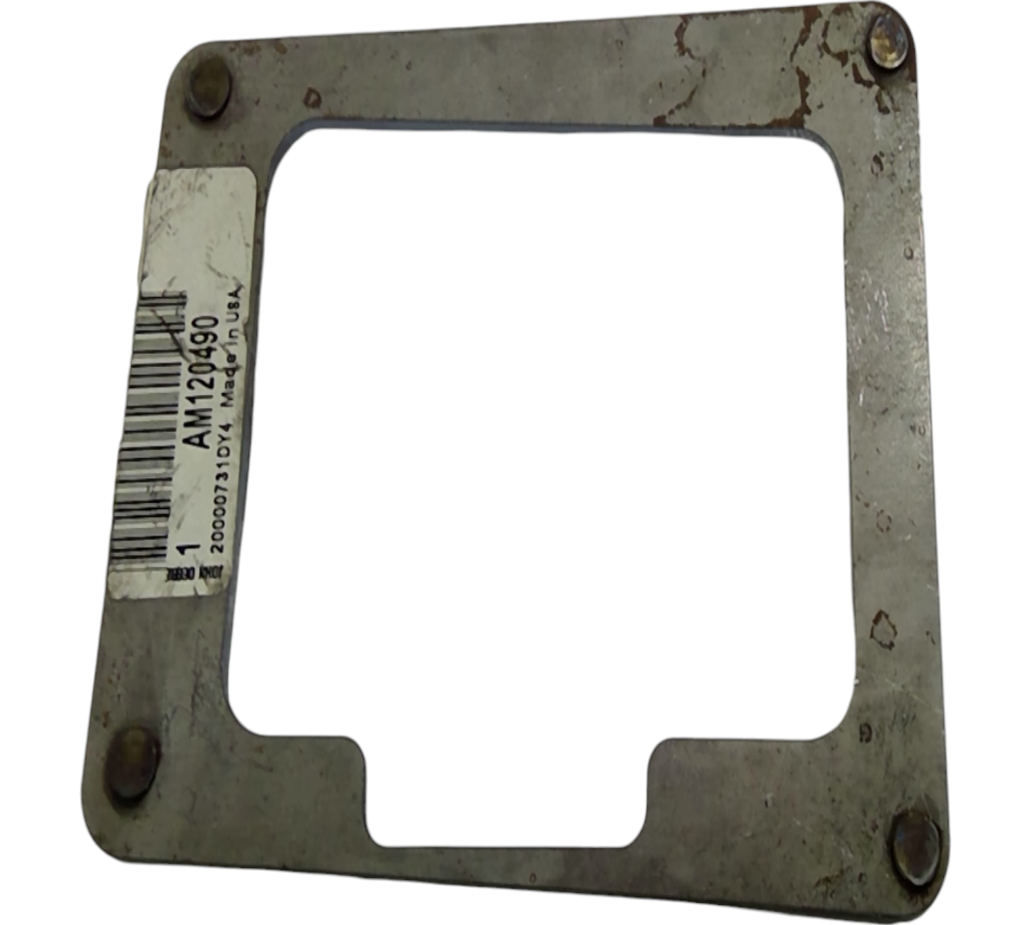 New OEM Genuine John Deere Plate, Part # AM120490
