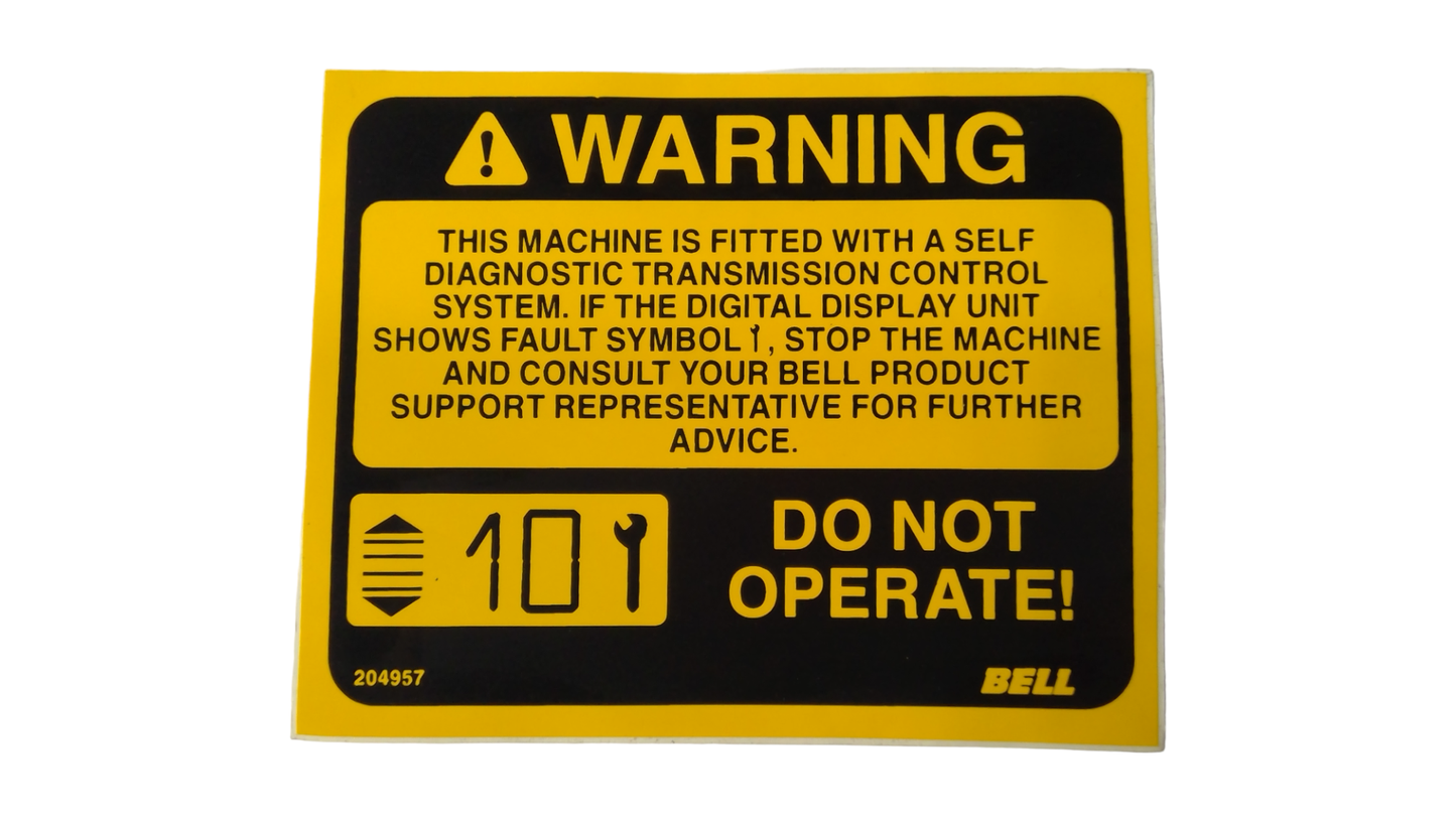New OEM Genuine John Deere Safety Sign, Part # AT256042