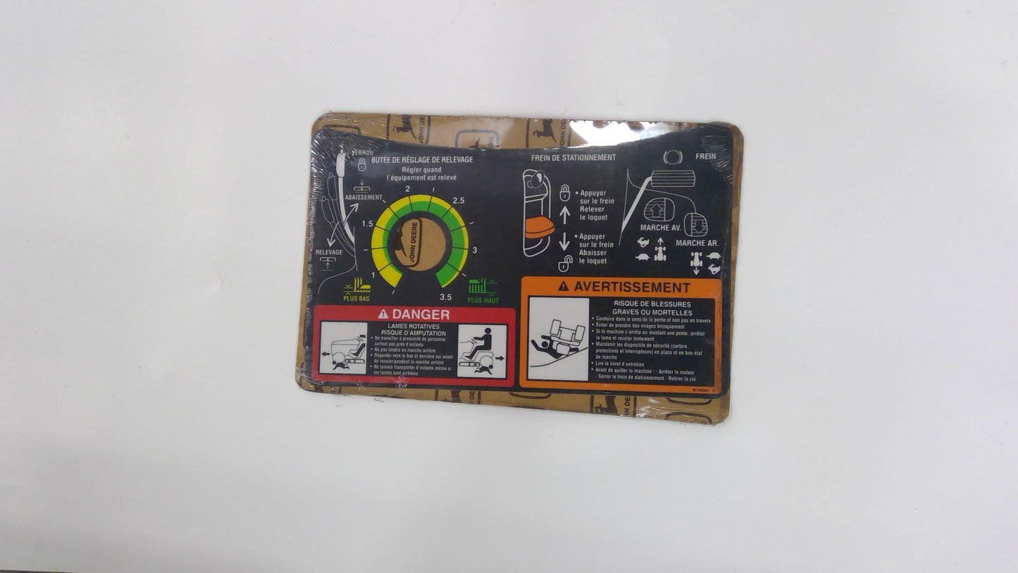 New OEM Genuine John Deere Label, Part # M140326