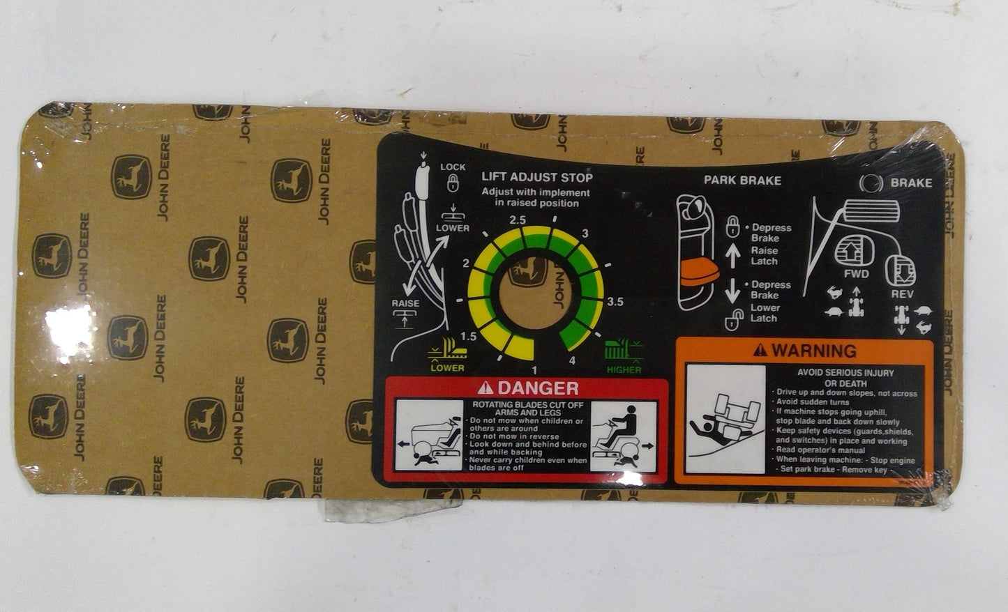 New OEM Genuine John Deere Label, Part # M142619