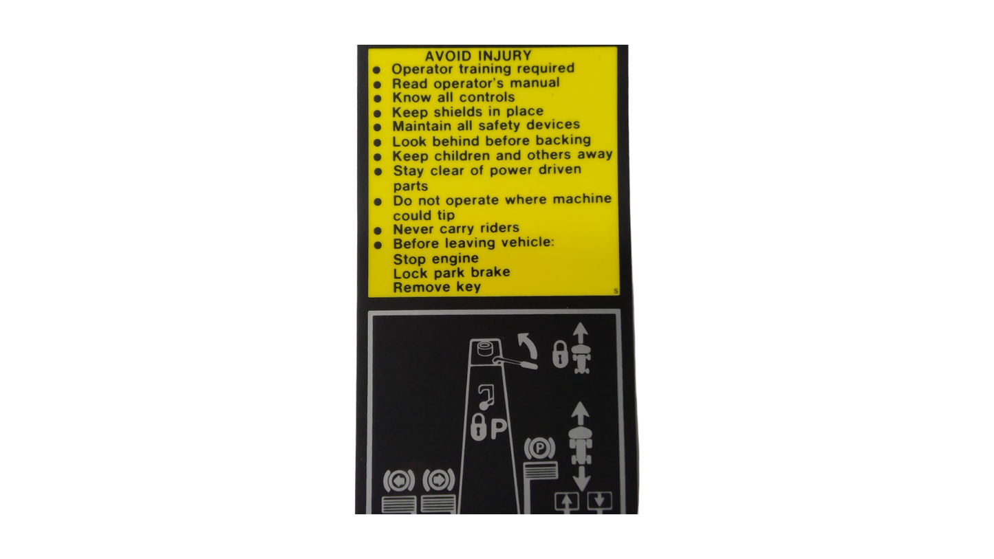 New OEM Genuine John Deere Label, Part # M91495
