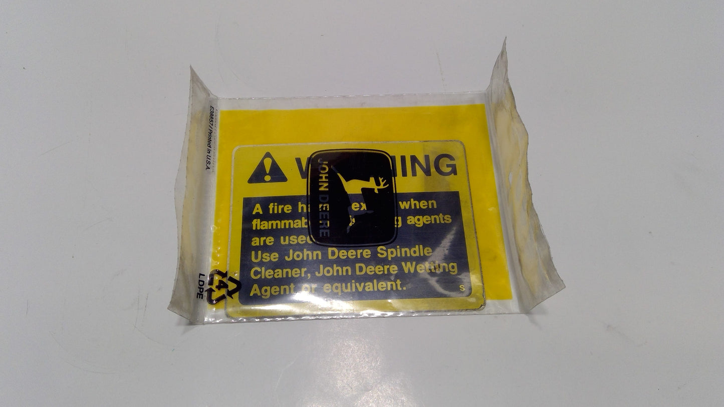 New OEM Genuine John Deere Safety Sign, Part # N195969