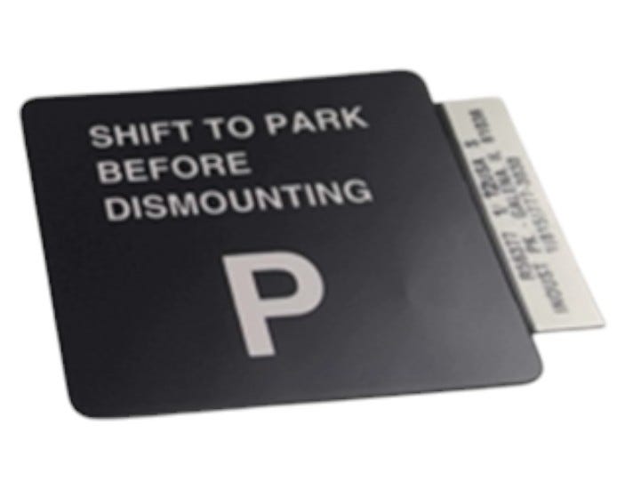 New OEM Genuine John Deere Label, Part # R65377