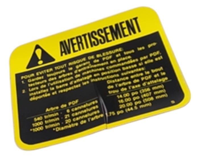 New OEM Genuine John Deere Label, Part # R83105