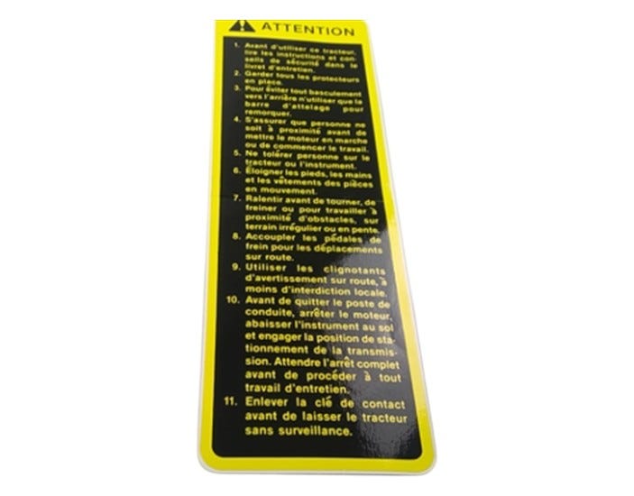 New OEM Genuine John Deere Label, Part # R99839