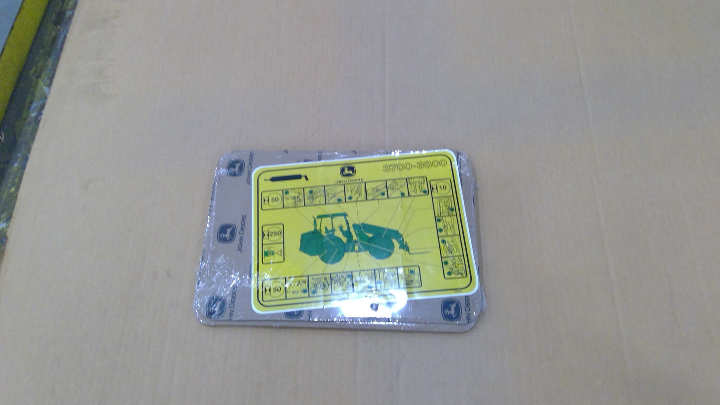 New OEM Genuine John Deere Chart, Part # Z76580
