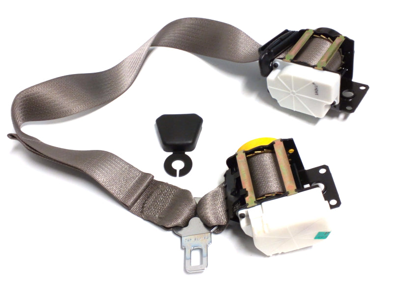 New OEM 2000-2002 Corvette Passenger Seat Belt Medium Pewter, Part # 10441296