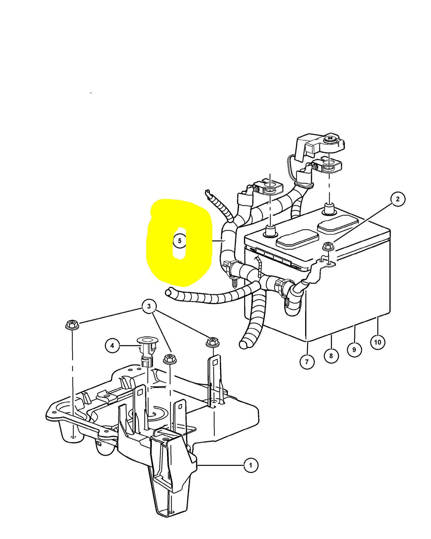 New 1994 For Jeep Liberty Alternator Battery Cable Harness Kit, Part # 56010479AF