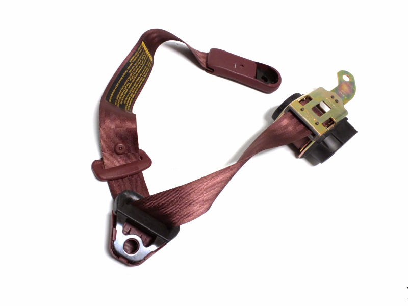 New OEM 1997-1999 Buick Regal - Century Passenger Right Burgundy Seat Belt, Part # 12369690