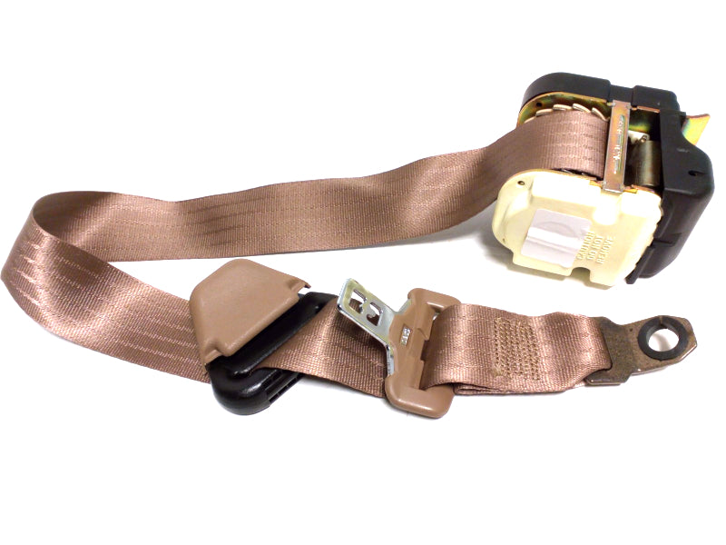 New OEM 1991-1994 GMC Blazer, Jimmy S/T Truck Passenger Rear Seat Belt Brown, Part # 12381972