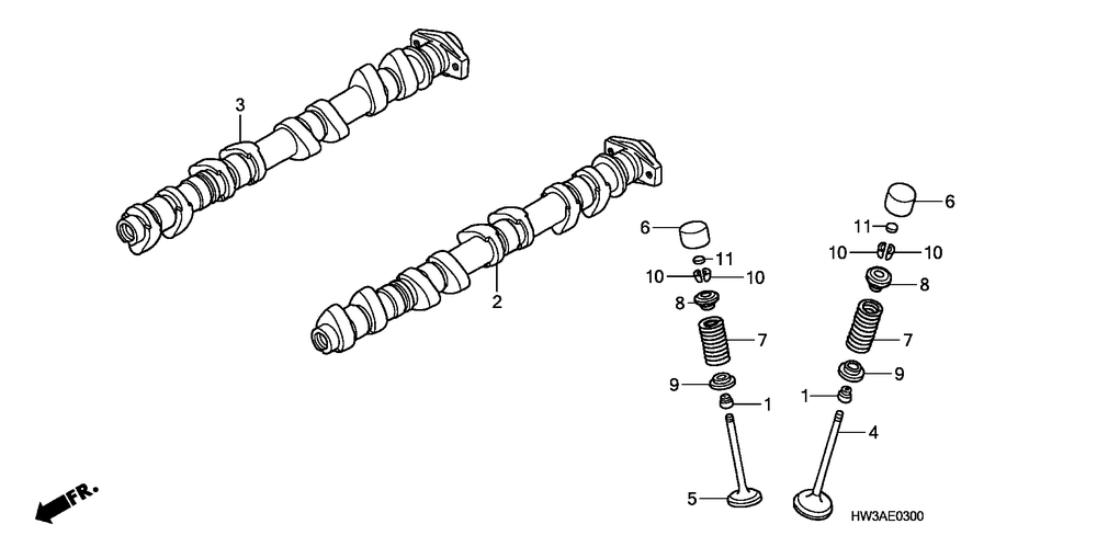 Camshaft, Ex.