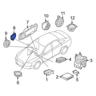 New OEM Genuine Audi, Front Center Speaker - Part # 4F0035411
