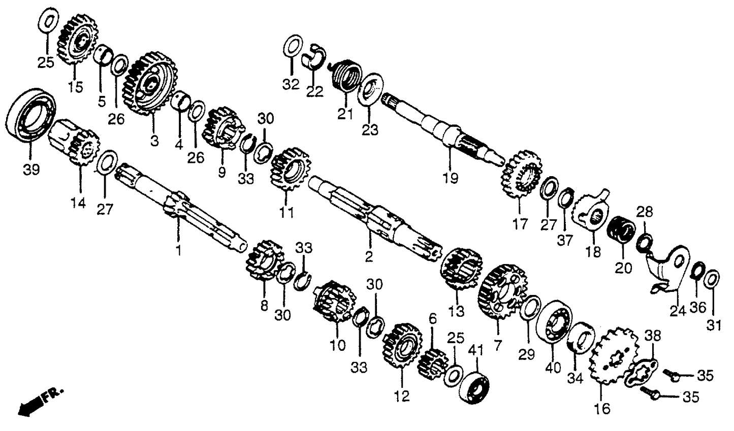 Gear, Countershaft Third (28T)