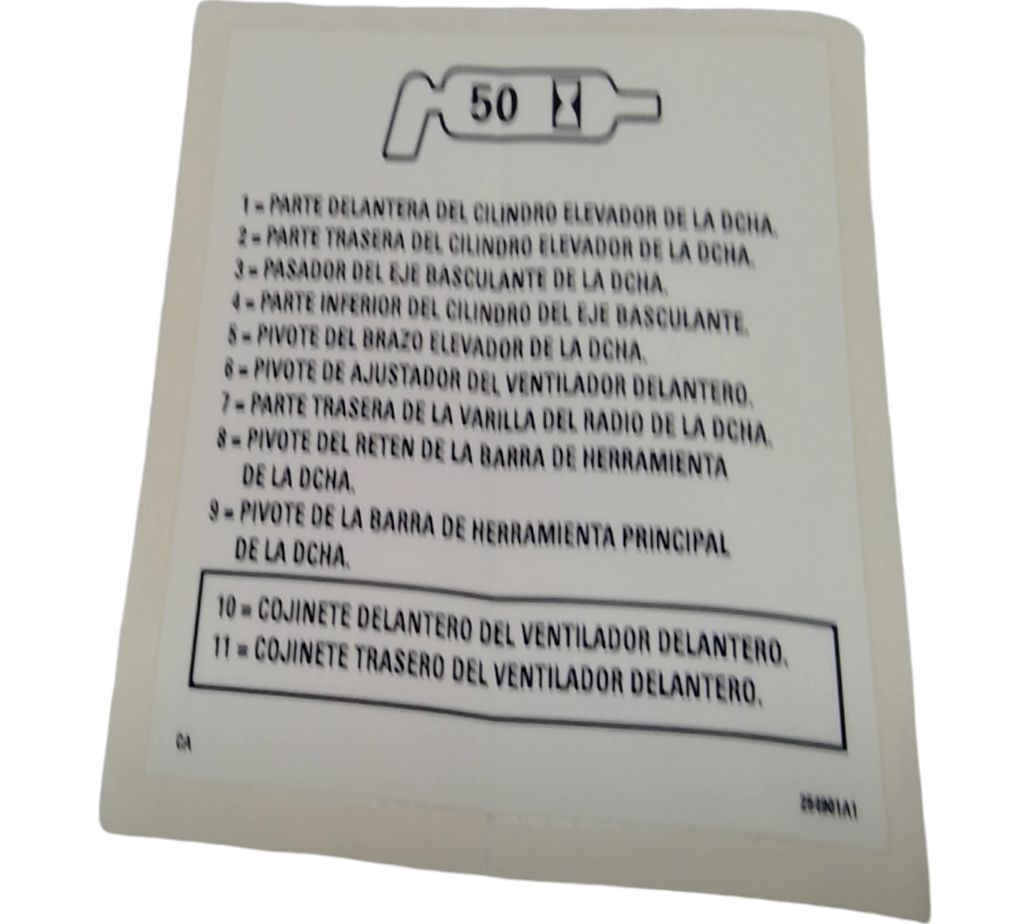 New OEM Genuine CNHi, Decal - Part # 254901A1