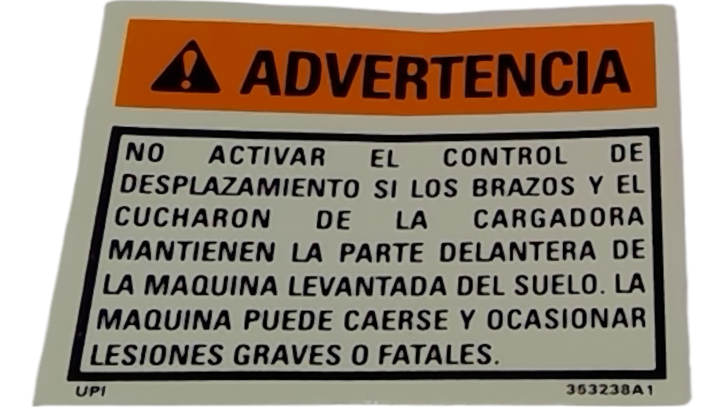 New OEM Genuine CNHi, Decal - Part # 353238A1