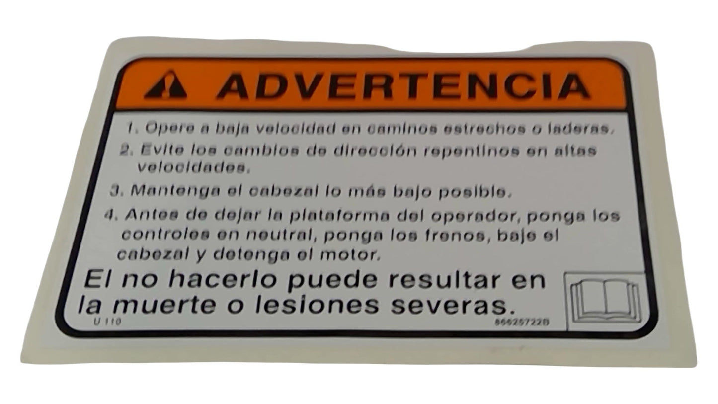 New OEM Genuine CNHi, Decal - Part # 86625722