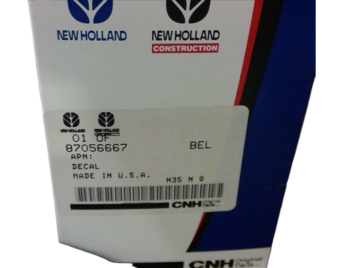 New OEM Genuine CNHi, Decal - Part # 87056667