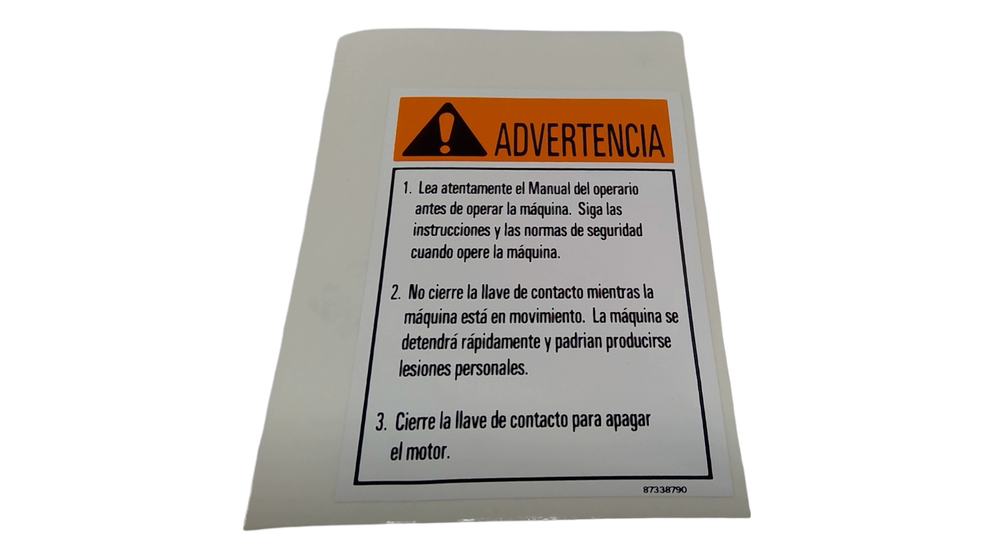 New OEM Genuine CNHi, Decal - Part # 87057962