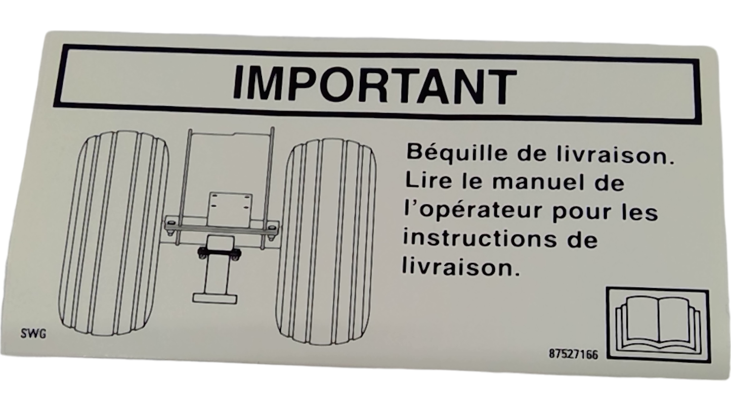 New OEM Genuine CNHi, Decal - Part # 87527166