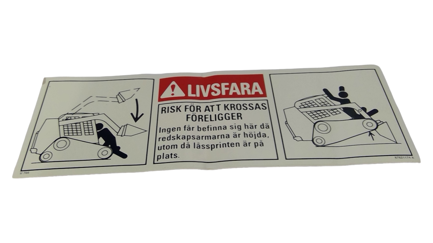 New OEM Genuine CNHi, Decal - Part # 87621174