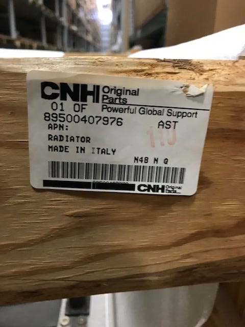 New OEM Genuine CNHi, Radiator - Part # 89500407976