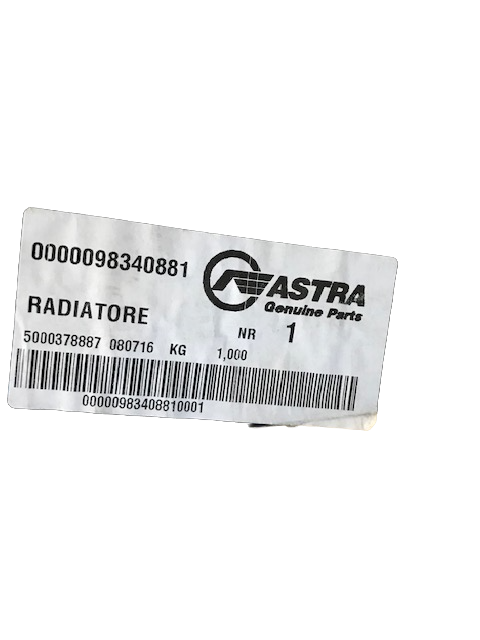 New OEM Genuine CNHi, Cooler - Part # 8998340881