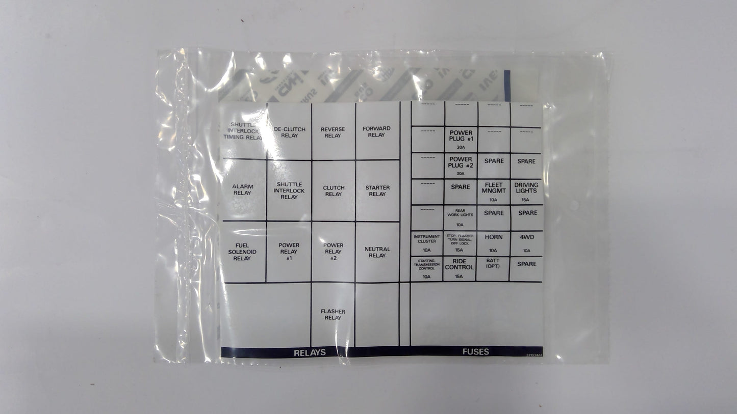 New OEM Genuine CNHi, Decal - Part # 371034A1