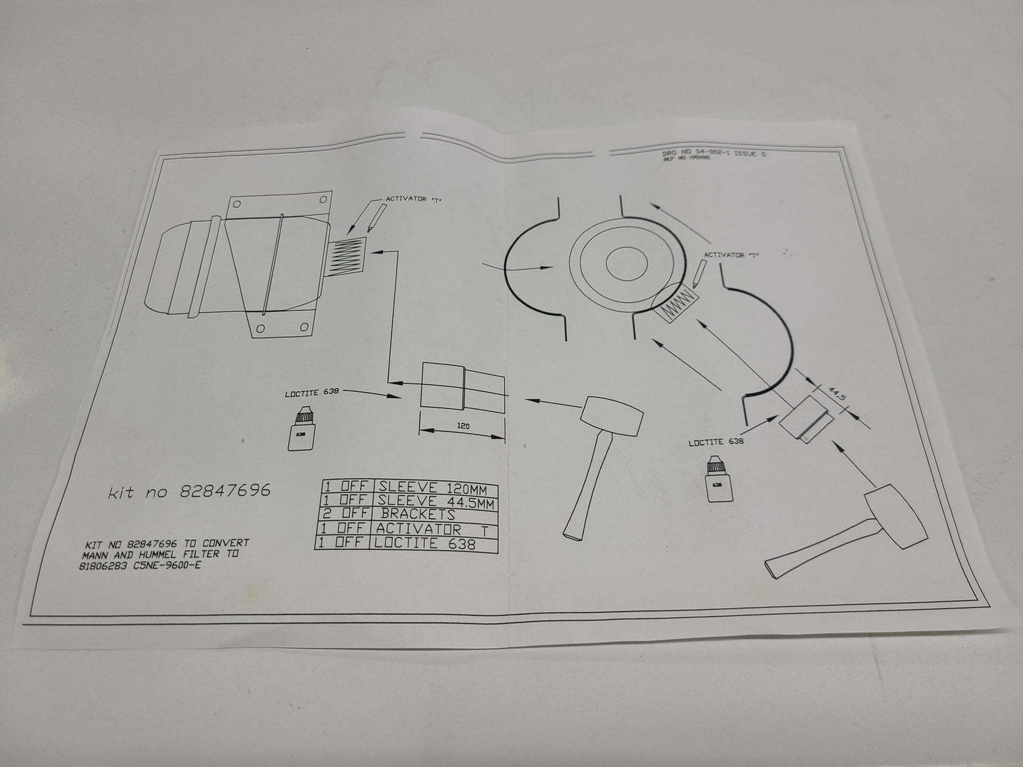 New OEM Genuine CNHi, Kit - Part # 82847696