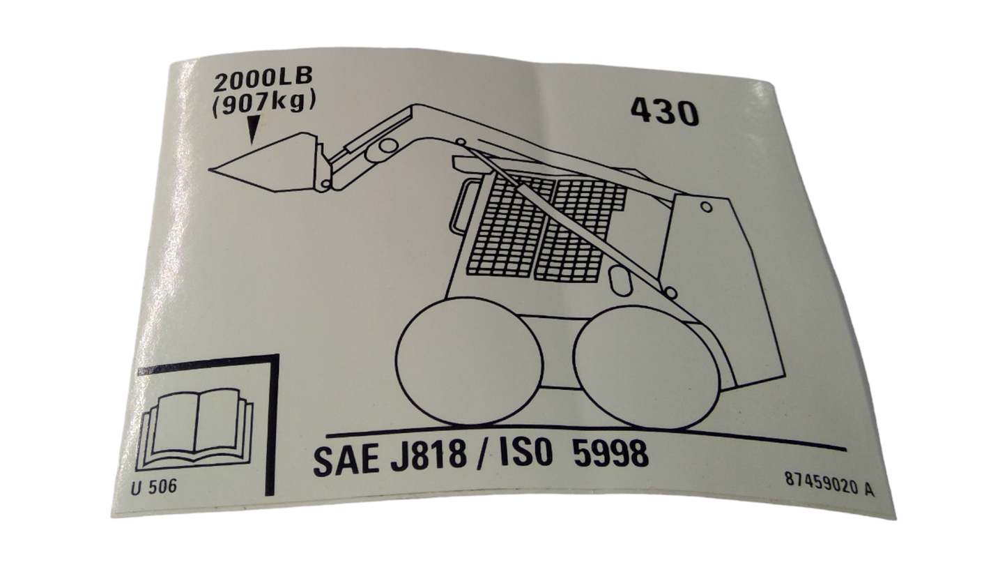 New OEM Genuine CNHi, Decal - Part # 87459020