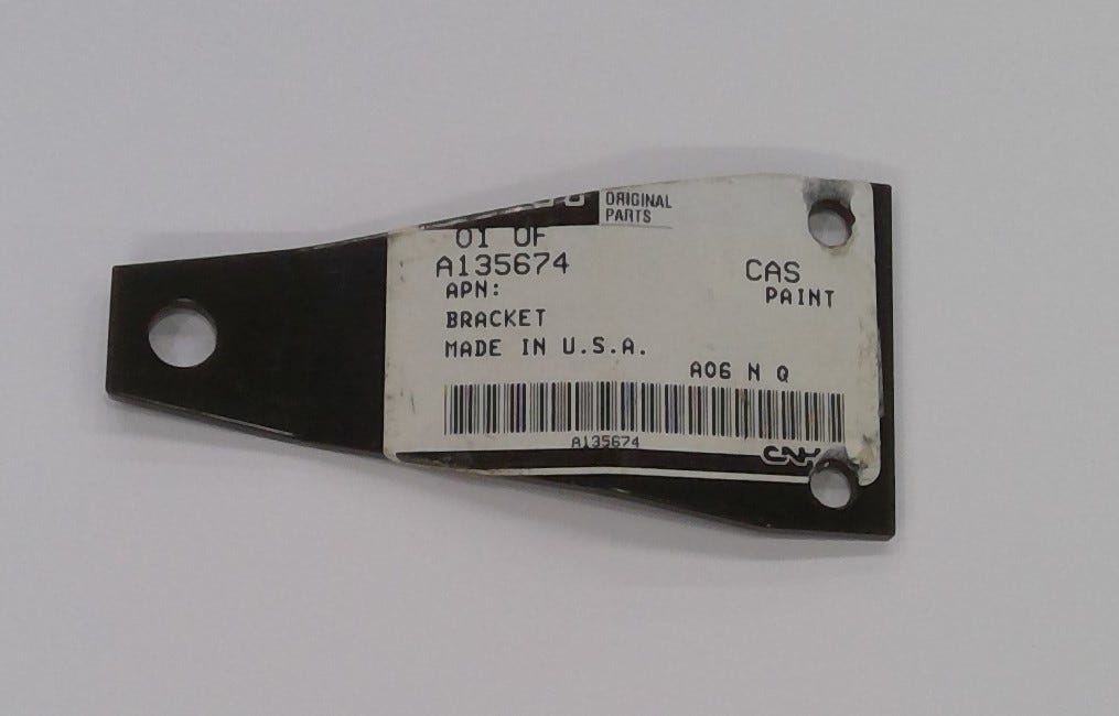 New OEM Genuine CNHi, Bracket - Part # A135674