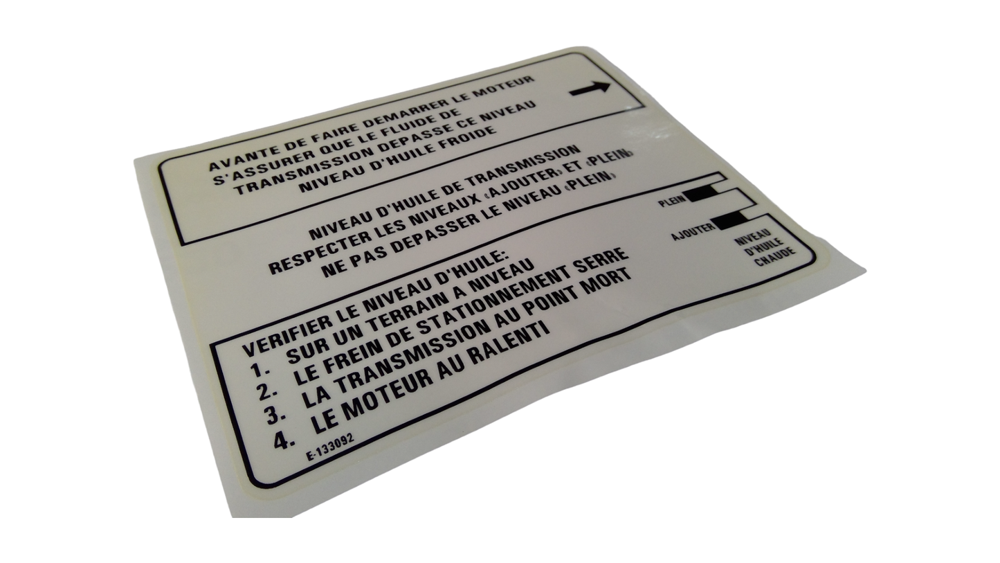 New OEM Genuine CNHi, Decal - Part # E133092