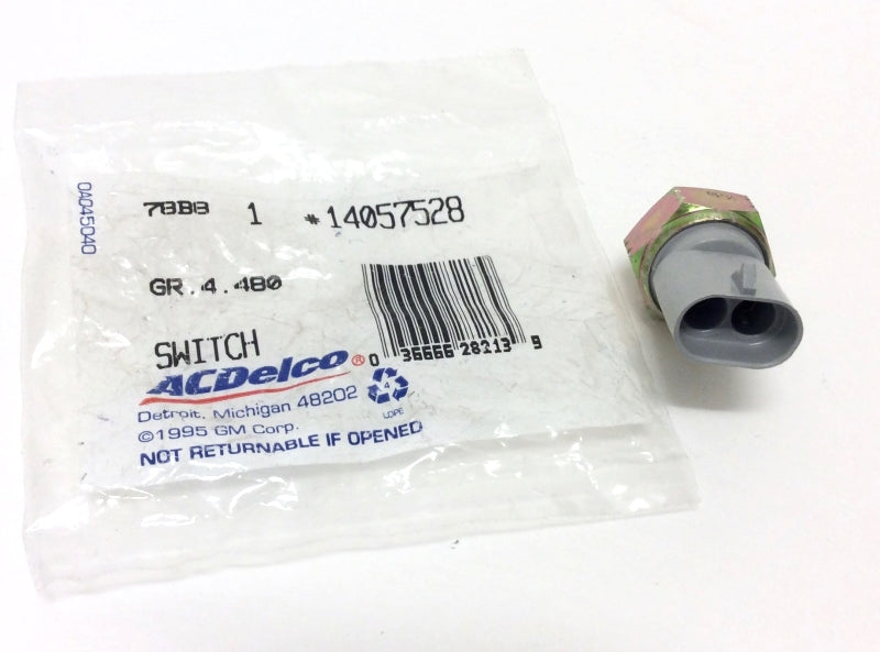 New OEM 1984-1988 Corvette Back Up Light Switch Reverse Lamps Manual Trans, Part # 14057528