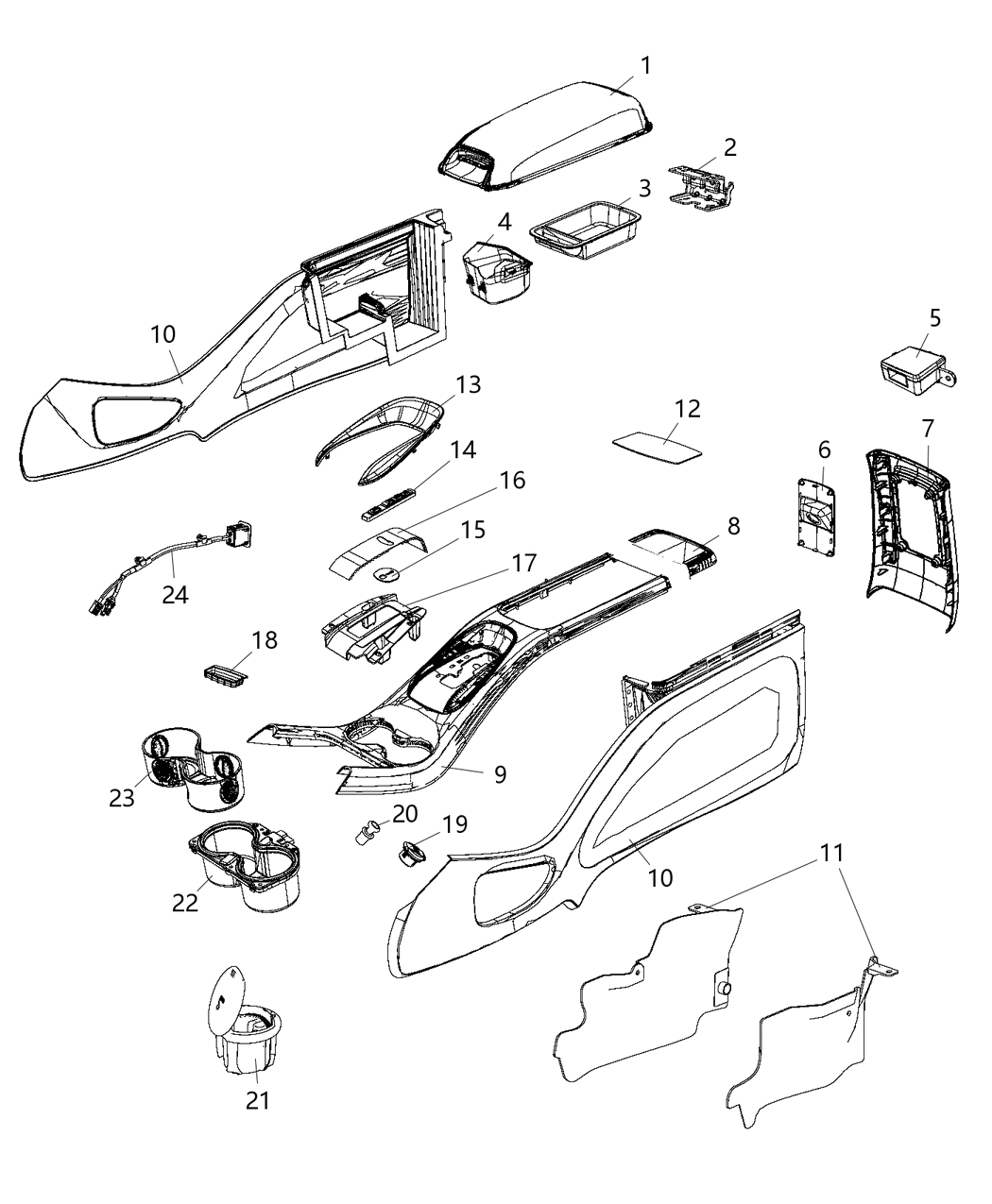 Armrest Console
