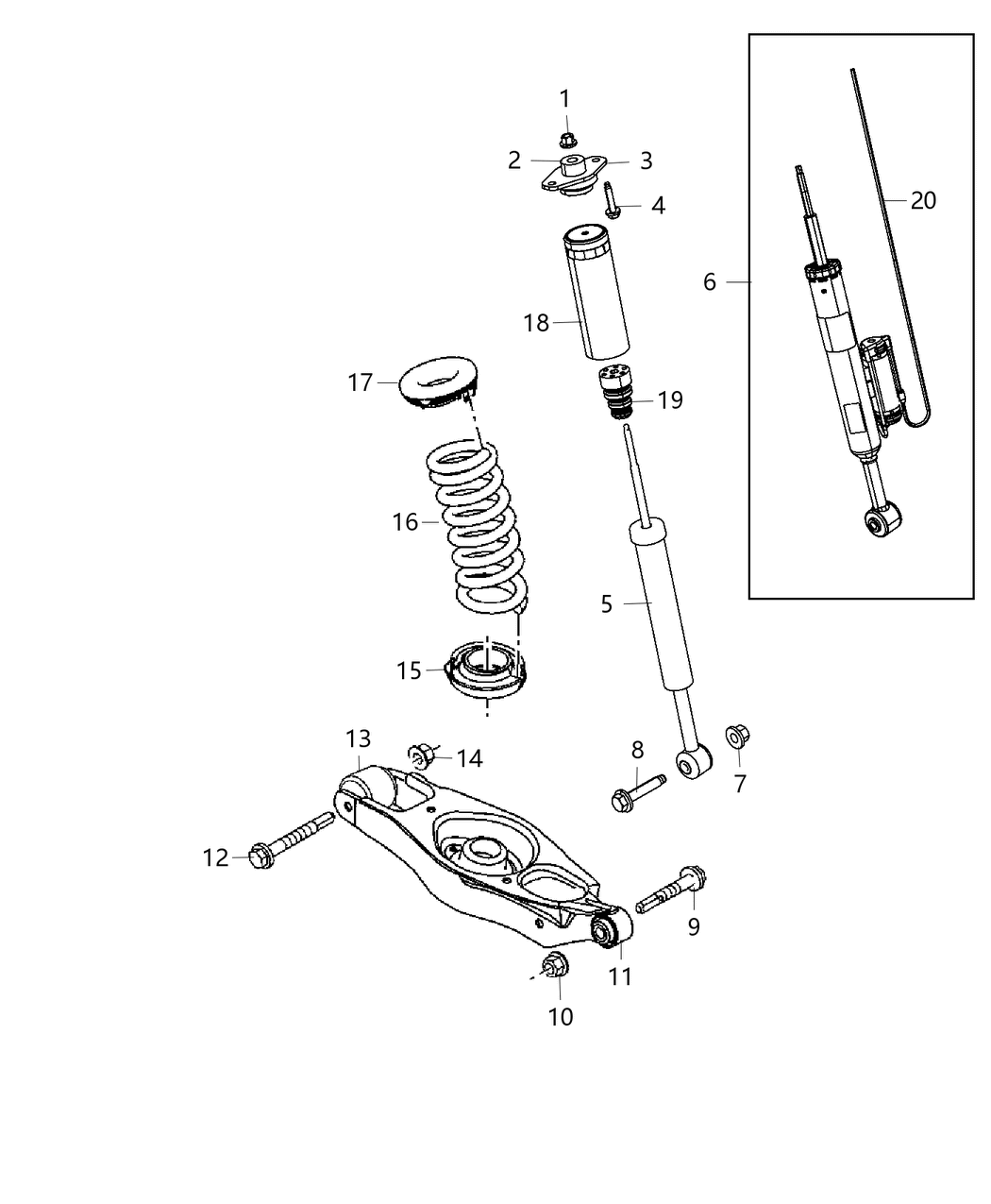 Shock Absorber Suspension Rear