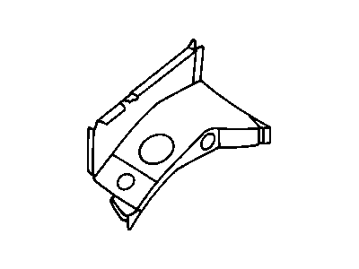 New OEM Genuine Plymouth, Front Right Fender Filler Panel - Part # 4783302AC