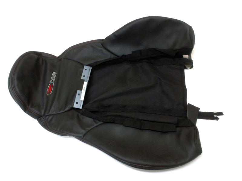 New OEM 2006 Corvette C6 Z06 Passenger Right Seat Cover Black Leather, Part # 19122586