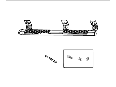 New Fits Chrysler Tubular Side Step Kit - Part # 82213531AC
