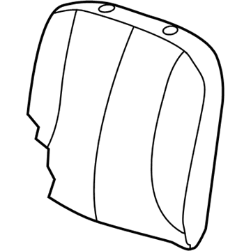 New 2013-2014 Fits Chrysler 1500 Front Seat Back Cover - Part # 5MV68LU7AA